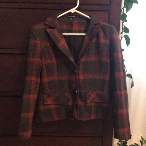 Vintage plaid blazer - Picture 6 of 12